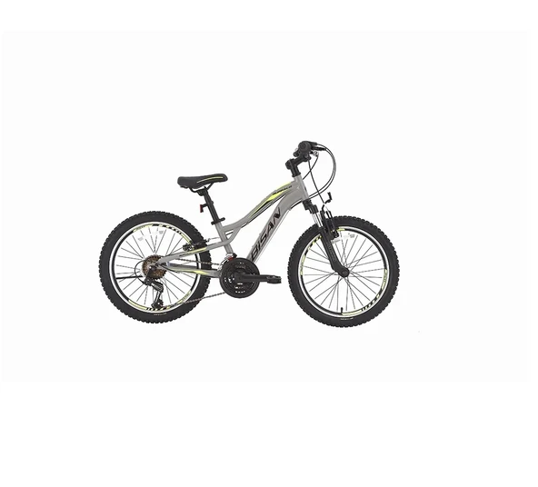 BİSAN BUFFALO ERKEK ÇOCUK BİSİKLETİ 28CM V 20 JANT 18 VİTES METALİK GRİ SİYAH SARI ürün görseli 1