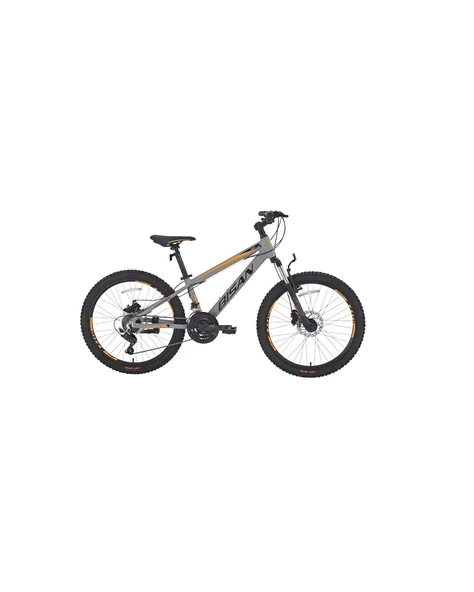 BİSAN COOPER ERKEK DAĞ BİSİKLETİ 35 CM HD 26 JANT 21 VİTES AÇIK METALİK GRİ SİYAH TURUNCU ürün görseli 1