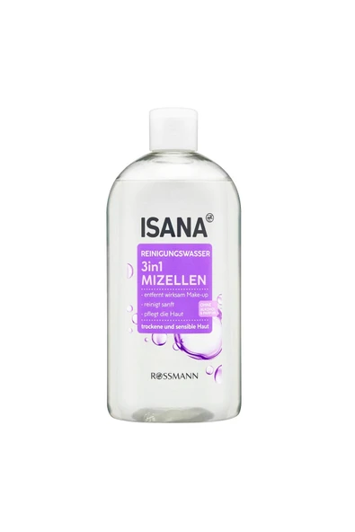ISANA Vegan Makyaj Temizleyici Misel Su - Alkolsüz 3'ü 1 Arada - Kuru&hassas Cilt 400ml ürün görseli 1