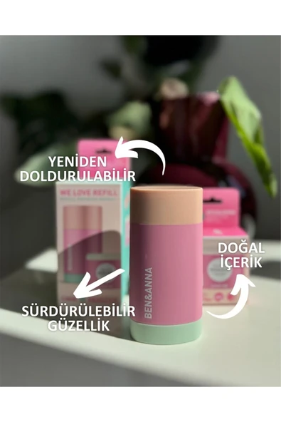 BEN ANNA Ben & Anna Love Me Deodorant Kutu + Refill 40 gr | %100 Doğal Vegan Alüminyum İçermez Nemlendirici ürün görseli 1
