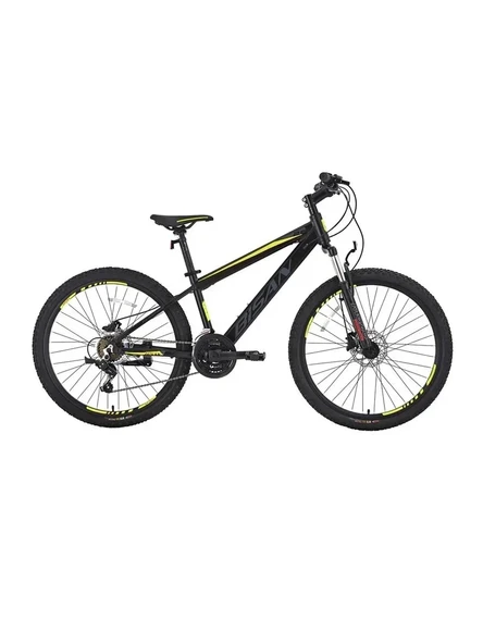 BİSAN COOPER ERKEK DAĞ BİSİKLETİ 37 CM HD 27.5 JANT 21 VİTES MAT SİYAH SARI ürün görseli 1