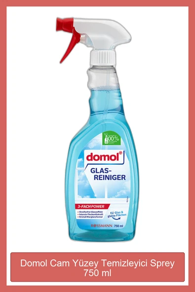 DOMOL Cam Yüzey Temizleyici Sprey 750 ml ürün görseli 1