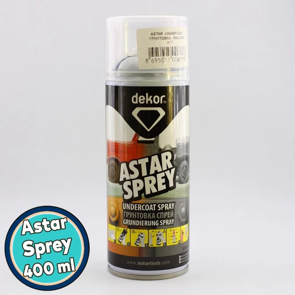 (1 Adet) Ahşap Metal Cam Karton Plastik Pvc Yüzey Boya Öncesi Koruma Sprey Astar 400 ML KOD 677 ürün görseli 1