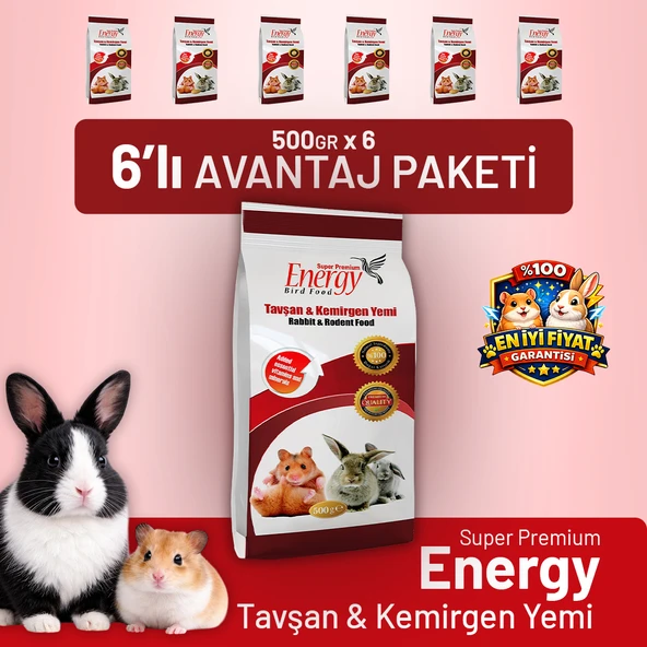 Tavşan & Kemirgen Yemi 500 g - 6 Adet ürün görseli 1