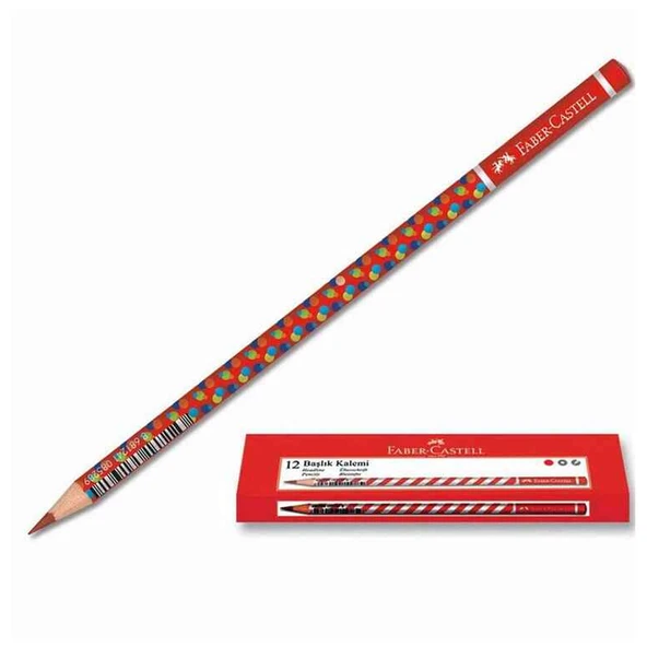 Faber-Castell Başlık Kalemi Bubble Kırmızı - Resim 2