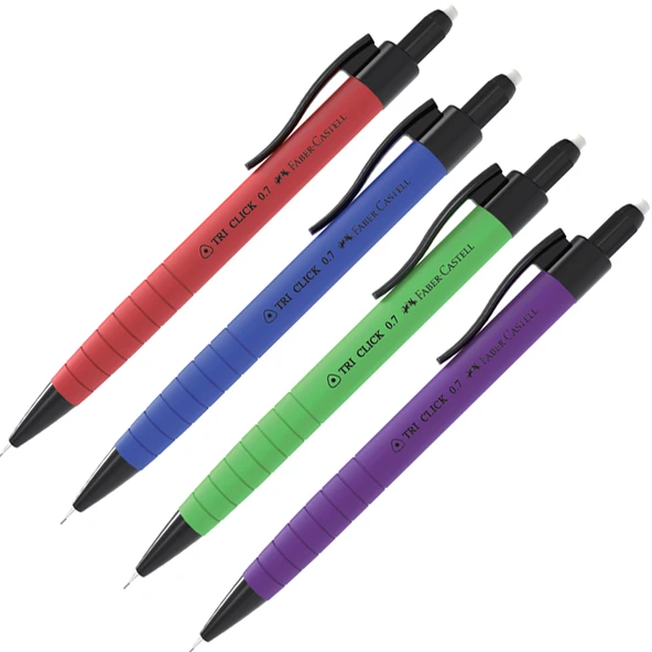 Faber-Castell Versatil Kalem Tri-click Rubberized 0.7 MM 10 Lu ürün görseli 1
