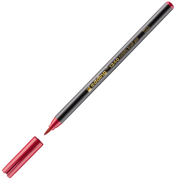 Edding Fırça Uçlu Kalem Metalik Kırmızı E-1340-10-PKT ürün görseli 1