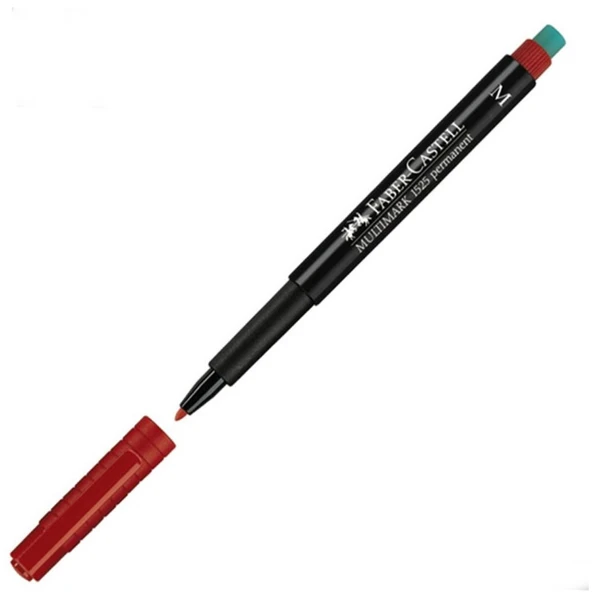 Faber-Castell Asetat Kalemi Permanent M Seri Kırmızı 15 25 21 ürün görseli 1
