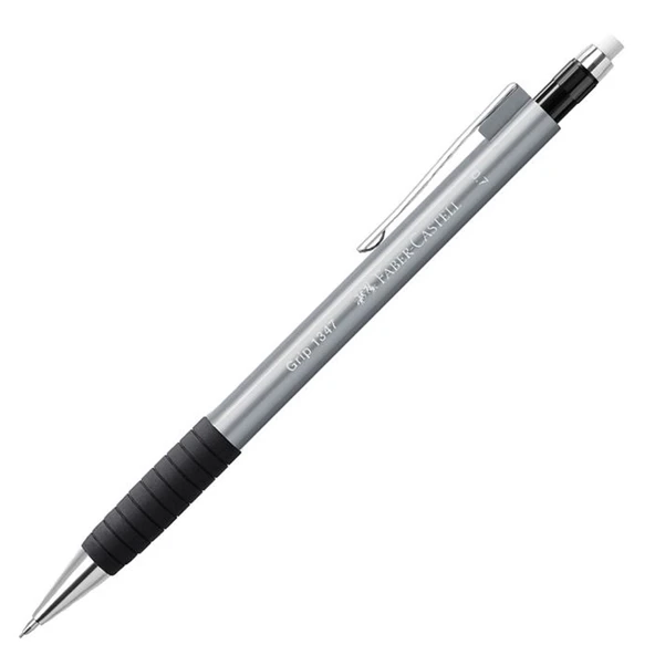 Faber-Castell Versatil Kalem Grip 1347 2024,0.7 MM Gümüş ürün görseli 1