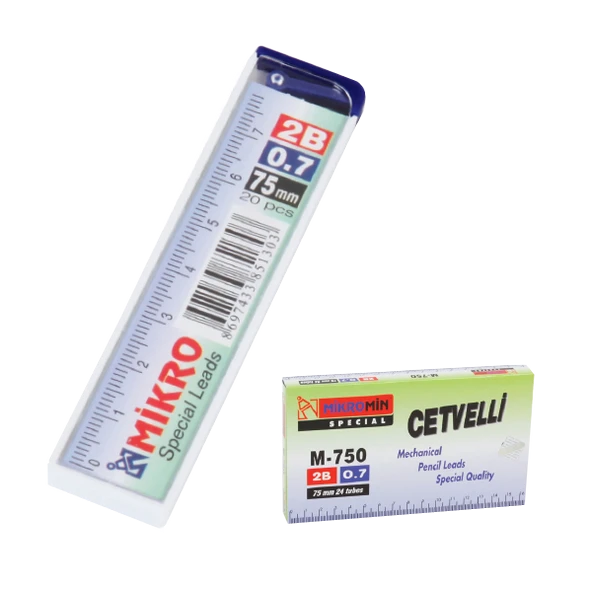 Mikro Min Cetvelli 2B 75 MM 0.7 MM M-750 ürün görseli 1