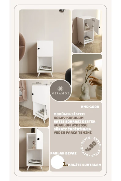Projemob MİRAMOB KOMODİN ÇOK AMAÇLI DOLAP - Resim 7