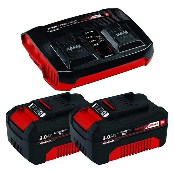 Einhell Power X Change Şarj Cihazı ve Akü 18V 3.0Ah ürün görseli 1