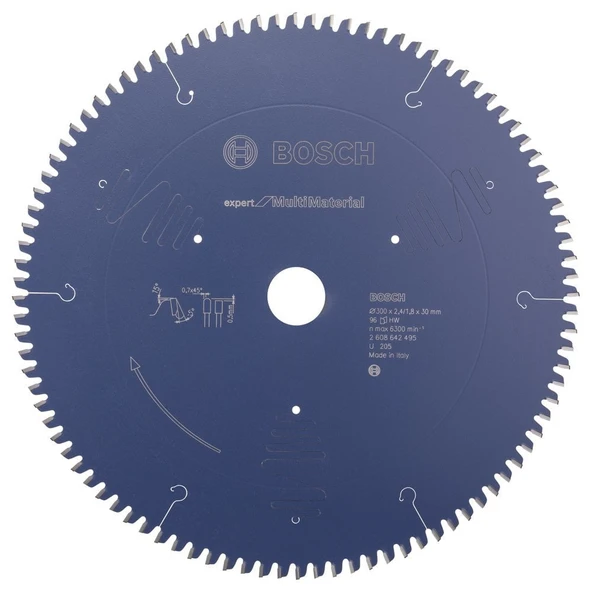 Bosch - Expert Serisi Çoklu Malzeme için Daire Testere Bıçağı 300*30 mm 96 Diş ürün görseli 1