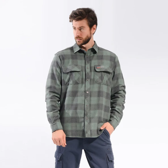 FreeCamp Lumberjack Gömlek-HAKİ - Resim 3