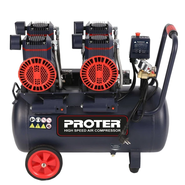Proter P1KO457 Yüksek Hızlı Kompresör Sessiz 50 Litre 4 Hp ürün görseli 1