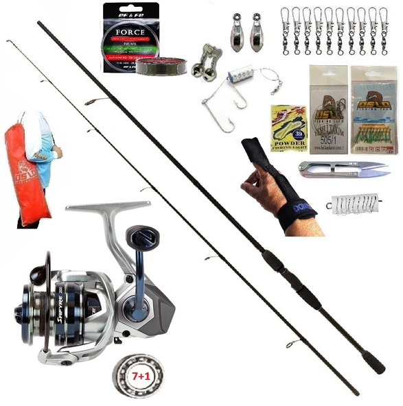 Okuma Safyre 4000 270cm 20-40gr Remixon Double Black Kıyı Spin Olta Takımı Seti ürün görseli 1