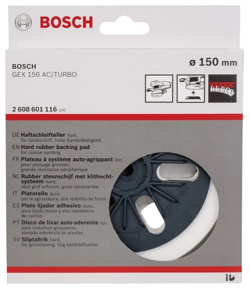 Bosch - 150 mm Zımpara Tabanı Sert (GEX) - Resim 2