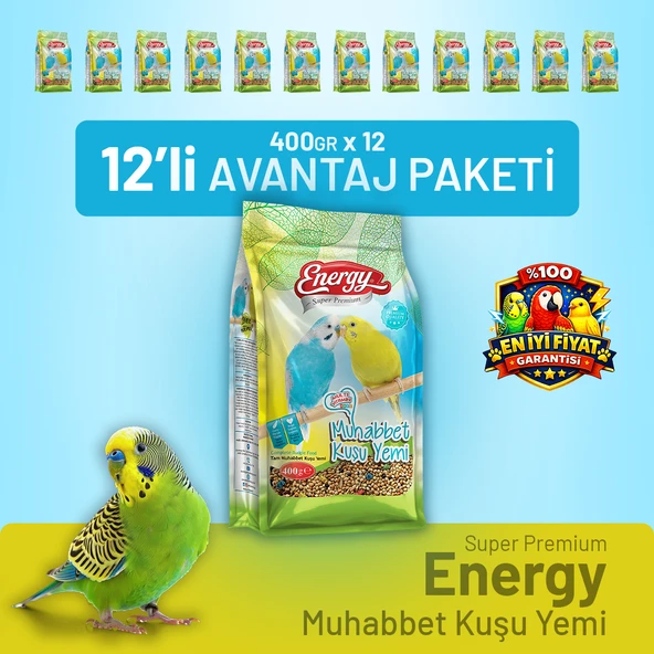 Muhabbet Kuşu Yemi 400 g - 12 Adet ürün görseli 1