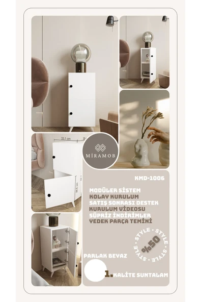 Projemob MİRAMOB KOMODİN ÇOK AMAÇLI DOLAP - Resim 7