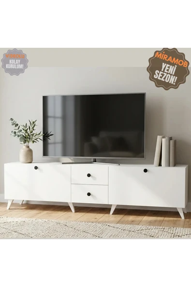 Projemob MİRAMOB MODERN TV ÜNİTESİ-KİTAPLIK-DUVAR RAFI ürün görseli 1