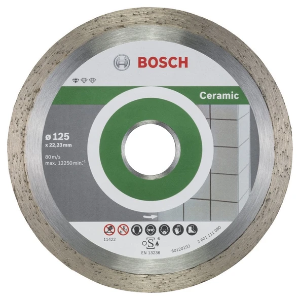 Bosch - Standard Seri Seramik İçin, 9+1 Elmas Kesme Diski Set 125mm ürün görseli 1