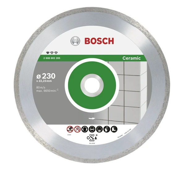 Bosch - Standard Seri Seramik İçin, 9+1 Elmas Kesme Diski Set 230 mm ürün görseli 1