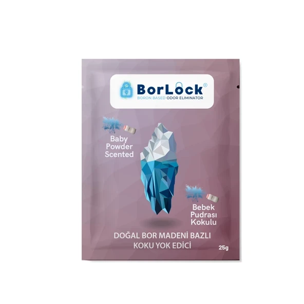 BorLock Bebek Pudrası Kokulu Koku Giderici 25g x 15 Adet ürün görseli 1