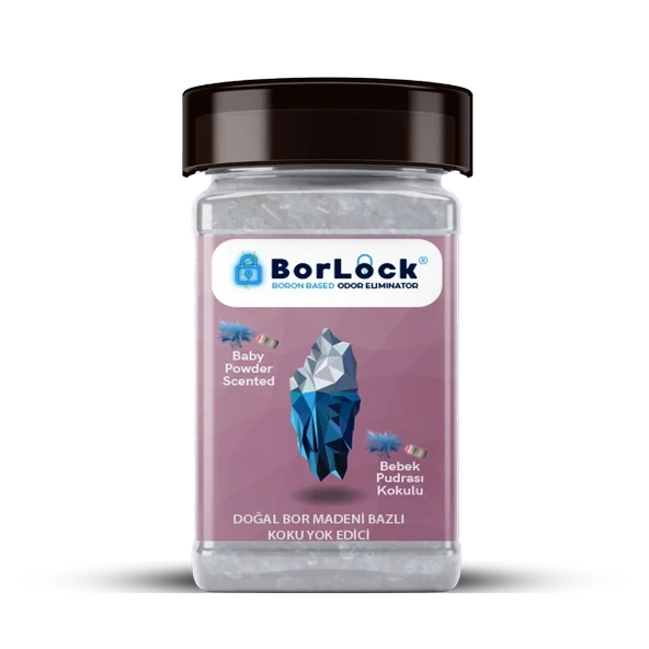 BorLock Bebek Pudrası Kokulu Koku Giderici 175 gr ürün görseli 1