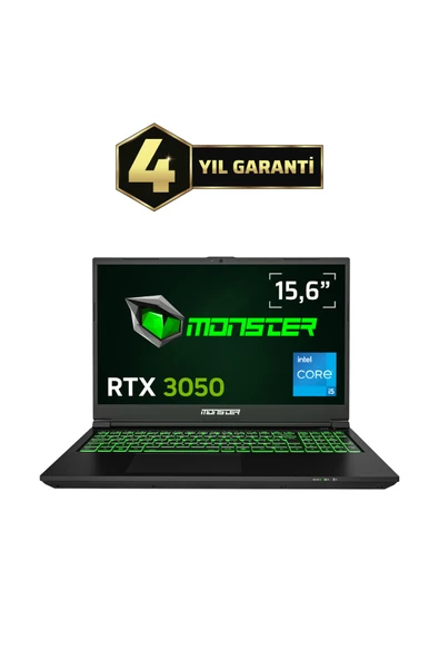 Abra A5 V21.5.7 Intel Core i5 12450H 8 GB 500 GB SSD 4 GB RTX 3050 Windows 15,6  144 Hz ürün görseli 1
