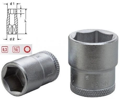 Altaş  23mm 3/4'' Tek Lokma  6 Köşe - Resim 2