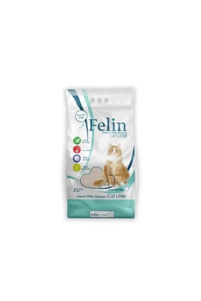Felin Marsilya Sabunu Kokulu Topaklanan İnce Taneli Kedi Kumu 5Lx2 ürün görseli 1