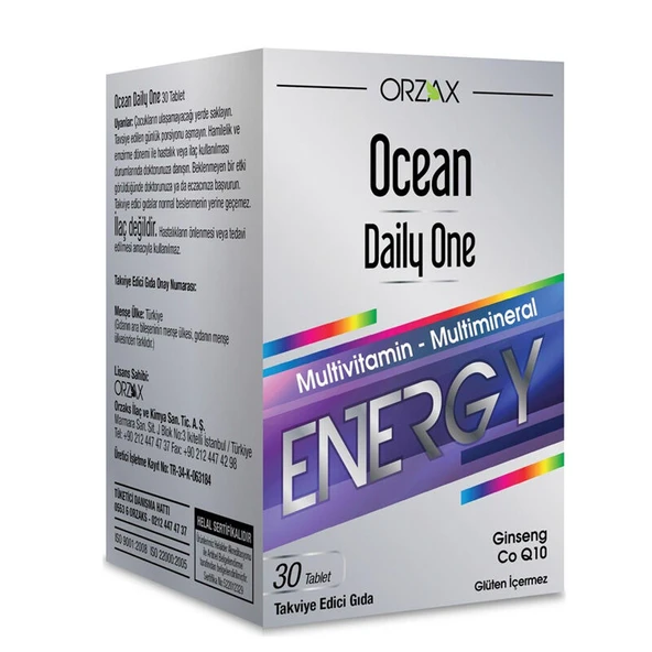 Ocean Daily One Energy 30 Tablet ürün görseli 1