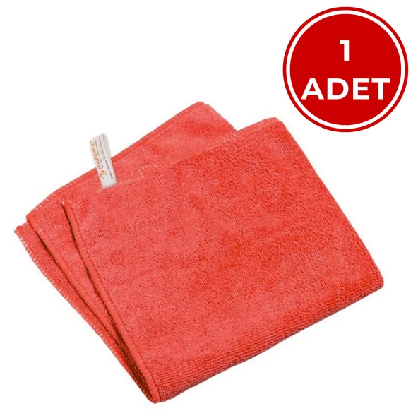 Mulpex Mikrofiber Genel Temizlik Bezi Kırmızı 40X40 cm. ürün görseli 1