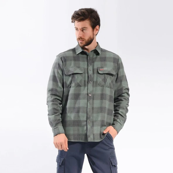 FreeCamp Lumberjack Gömlek-HAKİ ürün görseli 1