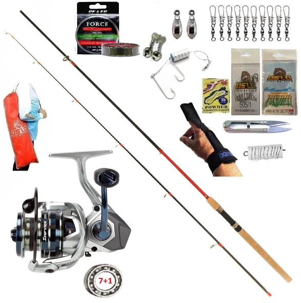 Okuma Safyre 4000 270cm 10-35gr Remixon Red Zoom Kıyı Spin Olta Takımı Seti ürün görseli 1