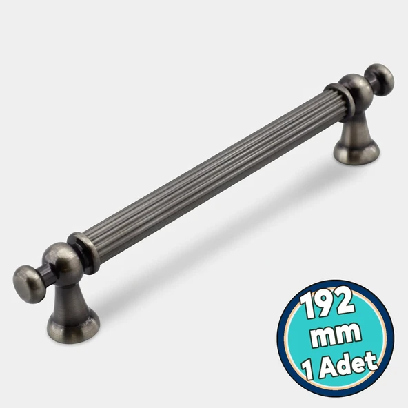 Metal Kulp 192 mm Antik Nikel Mobilya Çekmece Mutfak Dolabı Dolap Kapak Kulpları Kulb Kulpu ürün görseli 1
