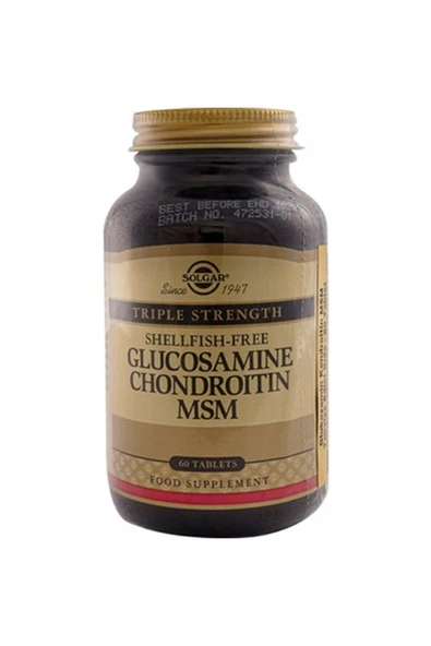 Solgar Glucosamine Chondroitin Msm 60 Tablet ürün görseli 1