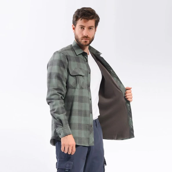 FreeCamp Lumberjack Gömlek-HAKİ - Resim 2