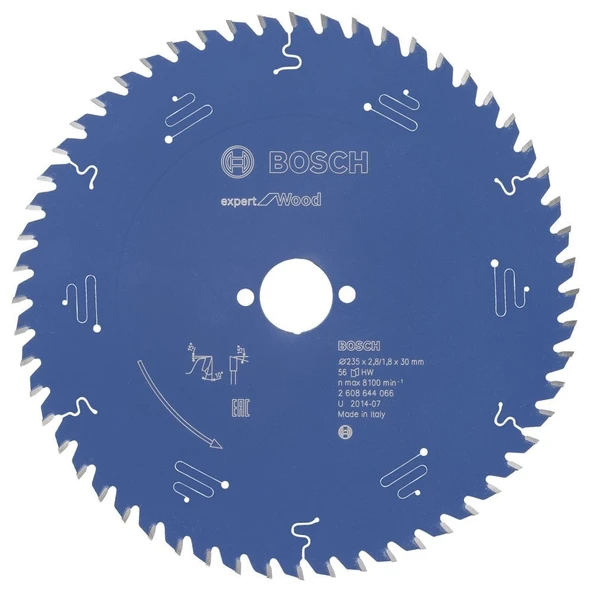Bosch - Expert Serisi Ahşap için Daire Testere Bıçağı 235*30 mm 56 Diş ürün görseli 1