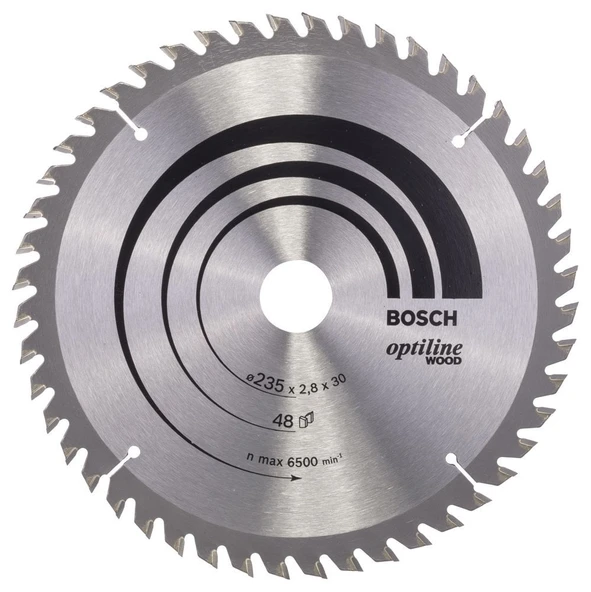 Bosch - Optiline Serisi Ahşap için Daire Testere Bıçağı 235*30/25 48 Diş ürün görseli 1