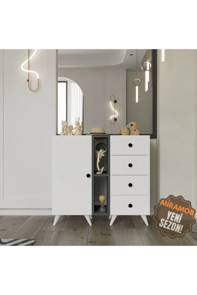Projemob MİRAMOB ŞİFONYER ÇOK AMAÇLI DOLAP ürün görseli 1