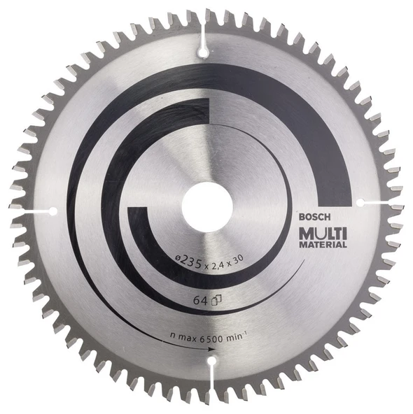 Bosch - Standard for Serisi Çoklu Malzeme için Daire Testere Bıçağı 235*30/25 mm 64 Diş ürün görseli 1