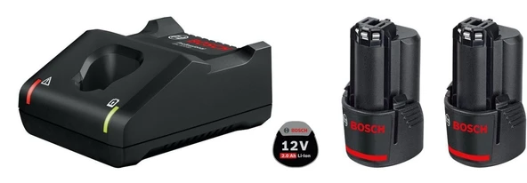 Bosch Professional GAL 12V-40 +2 x GBA 2,0Ah ürün görseli 1