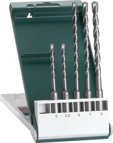 Bosch - SDS Plus Kırıcı Delici Matkap Ucu Seti 5 Parça (5,5,5 x 110, 6,7,8 x 160 mm) ürün görseli 1