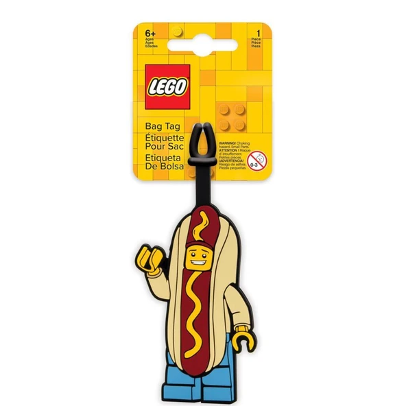 LEGO Gear 52615 Hot Dog Guy Bag Tag ürün görseli 1