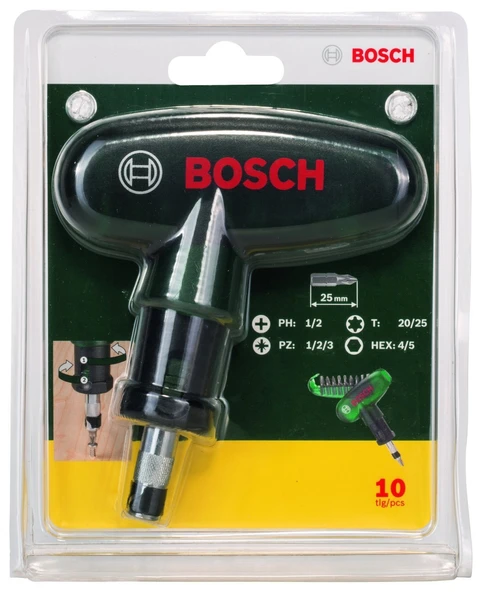 Bosch - 10 Parça Cırcırlı Cep Tornavidası - Resim 2