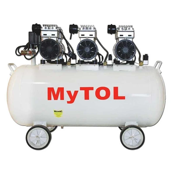 MyTol EWS100 Sessiz Kompresör 100 Litre 3Hp ürün görseli 1