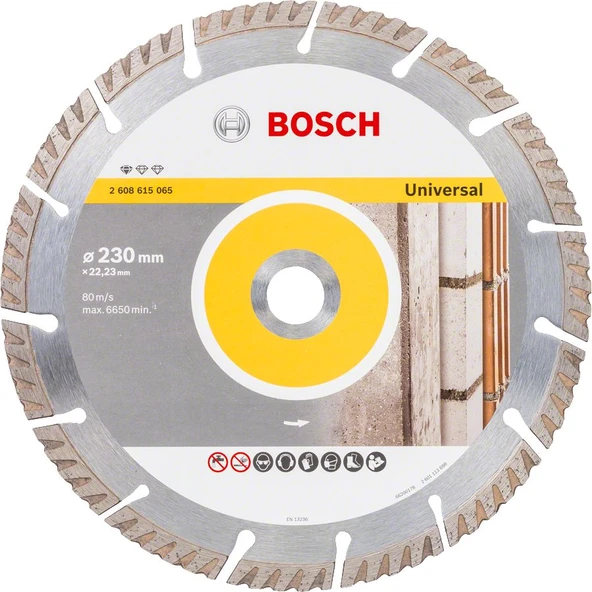 Bosch - Standard Seri Genel Yapı Malzemeleri İçin Elmas Kesme Diski 230 mm ürün görseli 1