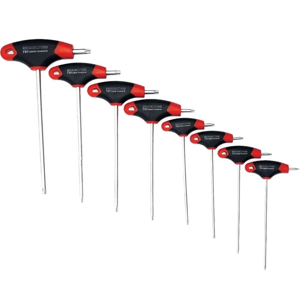 İzeltaş 4909 T Tipi Torx Allen Anahtar Takımı 8 Parça ürün görseli 1