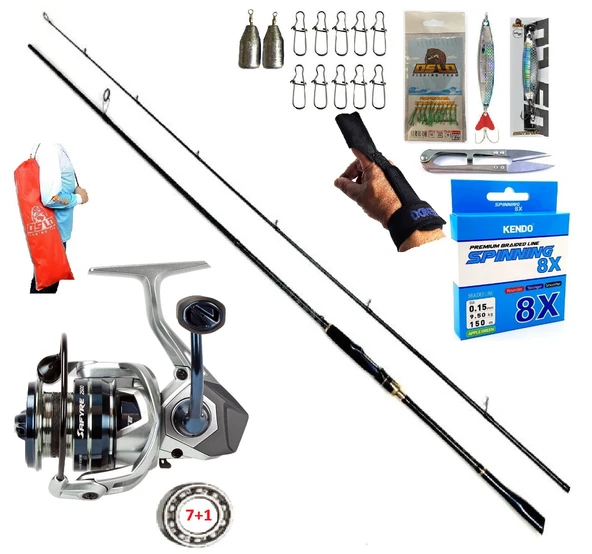 Okuma Safyre 4000 270cm 8-42gr Oslo Zen Pro Spin Olta Takımı Seti ürün görseli 1